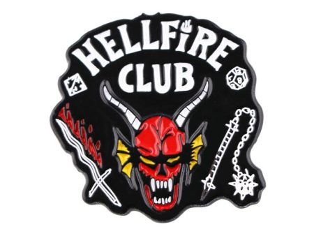 STRANGER THINGS: HELLFIRE CLUB (BLACK BACKGROUND)(ENAMEL) - PIN Fashion