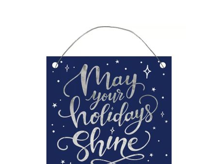 May Your Holidays Shine Small Sign Online