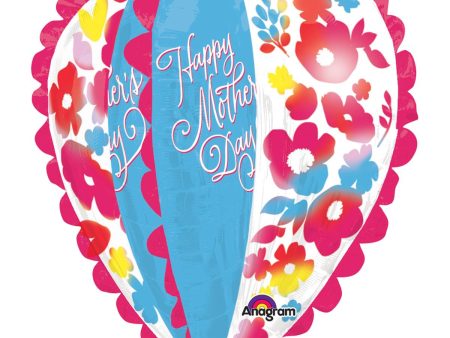 HMD Watercolour Heart SuperShape Foil Balloon 30in Hot on Sale