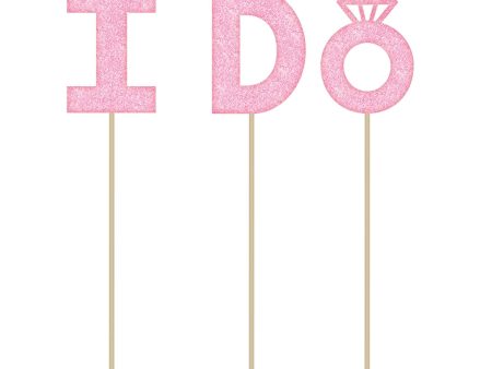 I Do Cake Picks 3pcs Hot on Sale