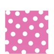 Bright Pink Dots Lunch Tissues 16pcs Hot on Sale