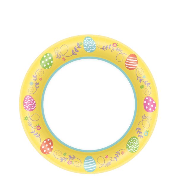 Easter Egg-Cellent Round Paper Plates 7in, 8pcs Hot on Sale