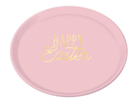 Happy Easter Round Coupe Platter Hot-Stamped Plastic 14in Discount