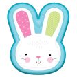 Easter Bunny Shaped Paper Plates 10in, 8pcs Hot on Sale