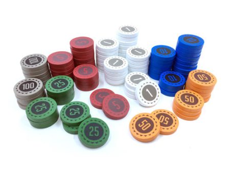 100-Piece Small Set of Money Discs For Cheap